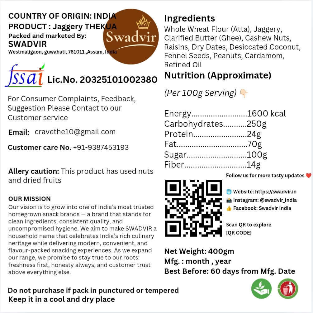 Jaggery Thekua
